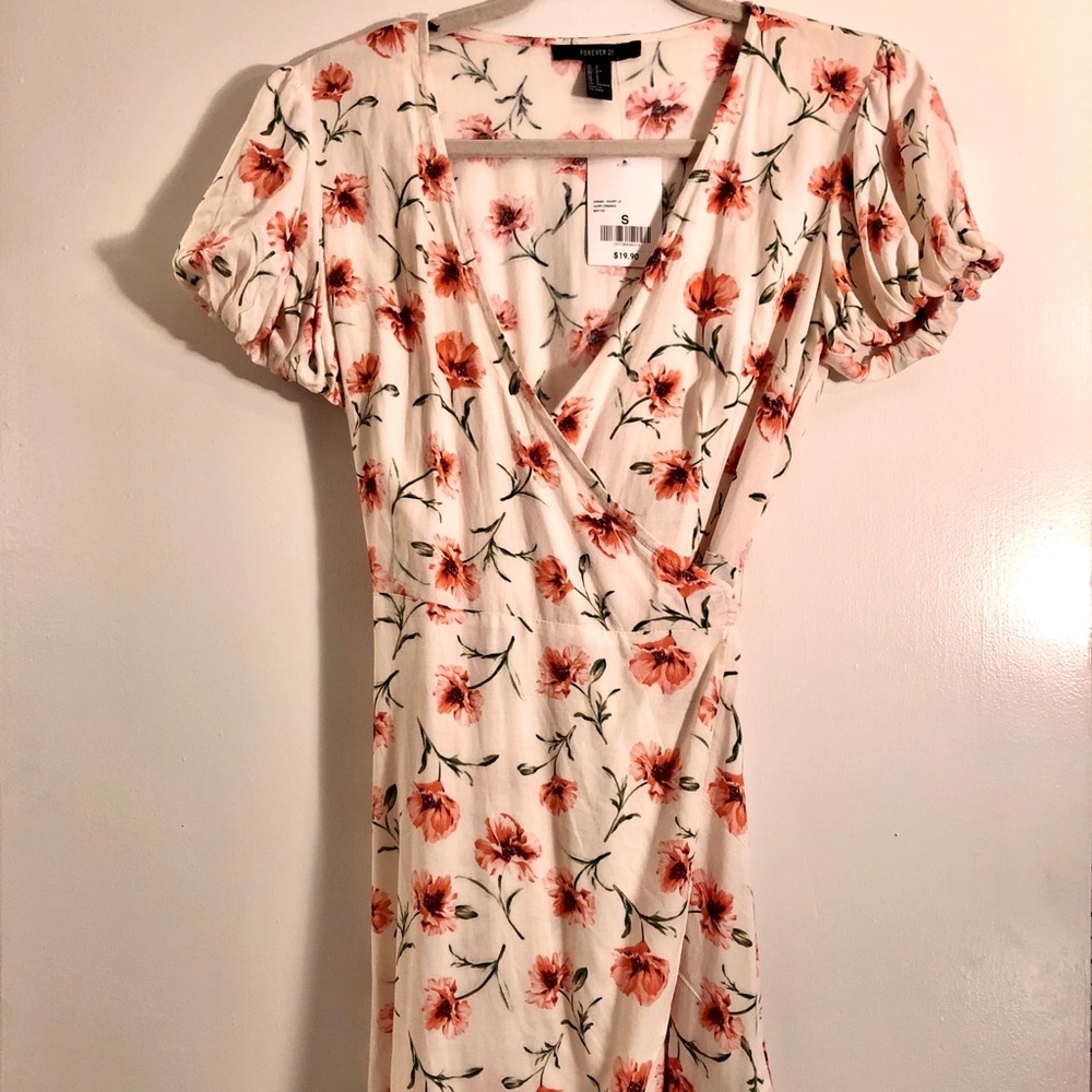 F21 Floral Wrap Dress
